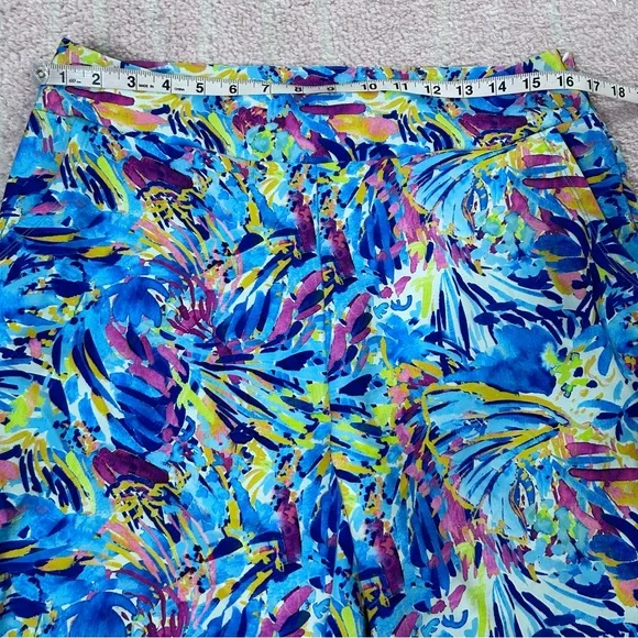 Stella Parker Golf Collection Bermuda Shorts Tropical Size Large Resortwear - Picture 8 of 12